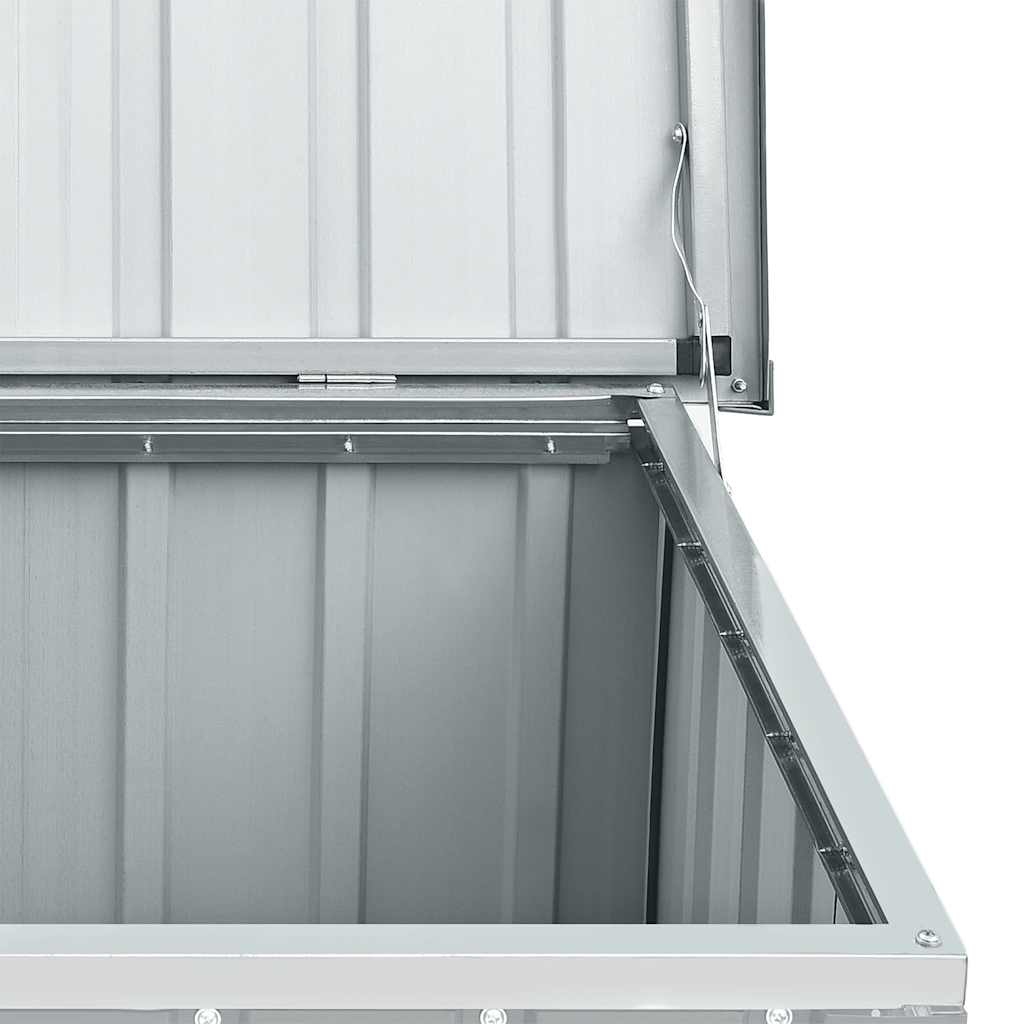 Caja de almacenaje para jardín gris 129x67x65 cm