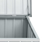Caja de almacenaje para jardín gris 129x67x65 cm