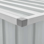 Caja de almacenaje para jardín gris 129x67x65 cm