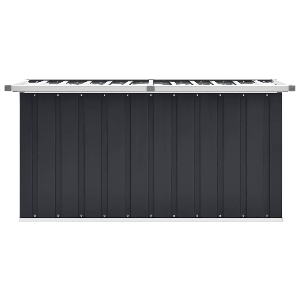 Caja de almacenaje para jardín gris antracita 129x67x65 cm