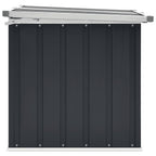 Caja de almacenaje para jardín gris antracita 129x67x65 cm