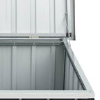 Caja de almacenaje para jardín gris antracita 129x67x65 cm