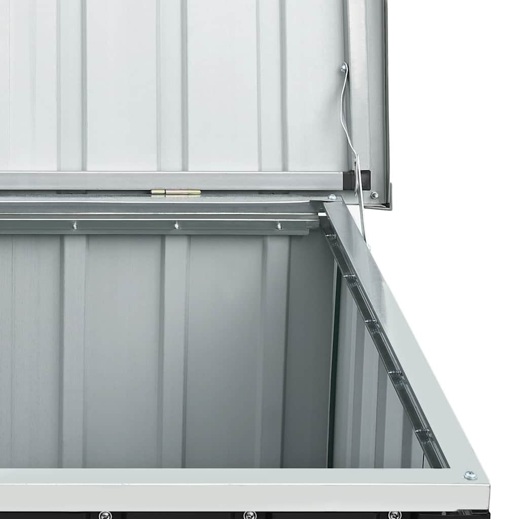 Caja de almacenaje para jardín gris antracita 129x67x65 cm