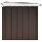 Caja de almacenaje para jardín marrón 129x67x65 cm