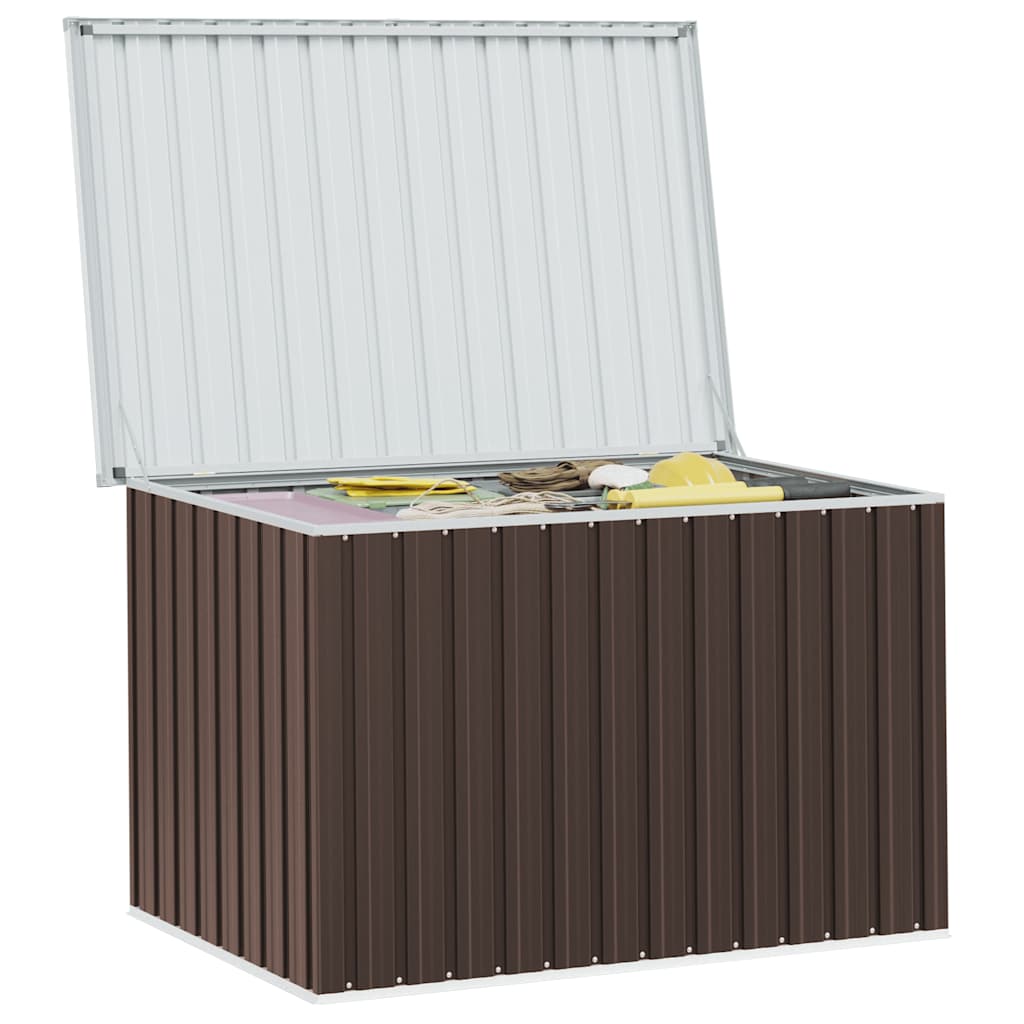 Caja de almacenaje para jardín marrón 149x99x93 cm