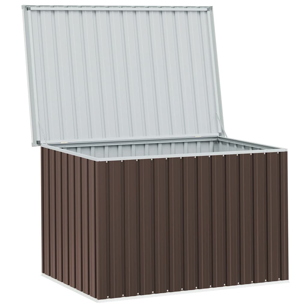 Caja de almacenaje para jardín marrón 149x99x93 cm