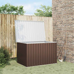 Caja de almacenaje para jardín marrón 149x99x93 cm