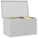 Caja de almacenaje para jardín gris 171x99x93 cm