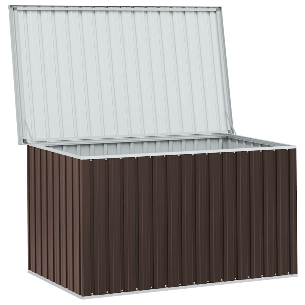 Caja de almacenamiento de jardín marrón 171x99x93 cm