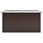 Caja de almacenamiento de jardín marrón 171x99x93 cm