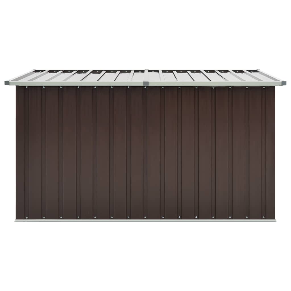 Caja de almacenamiento de jardín marrón 171x99x93 cm