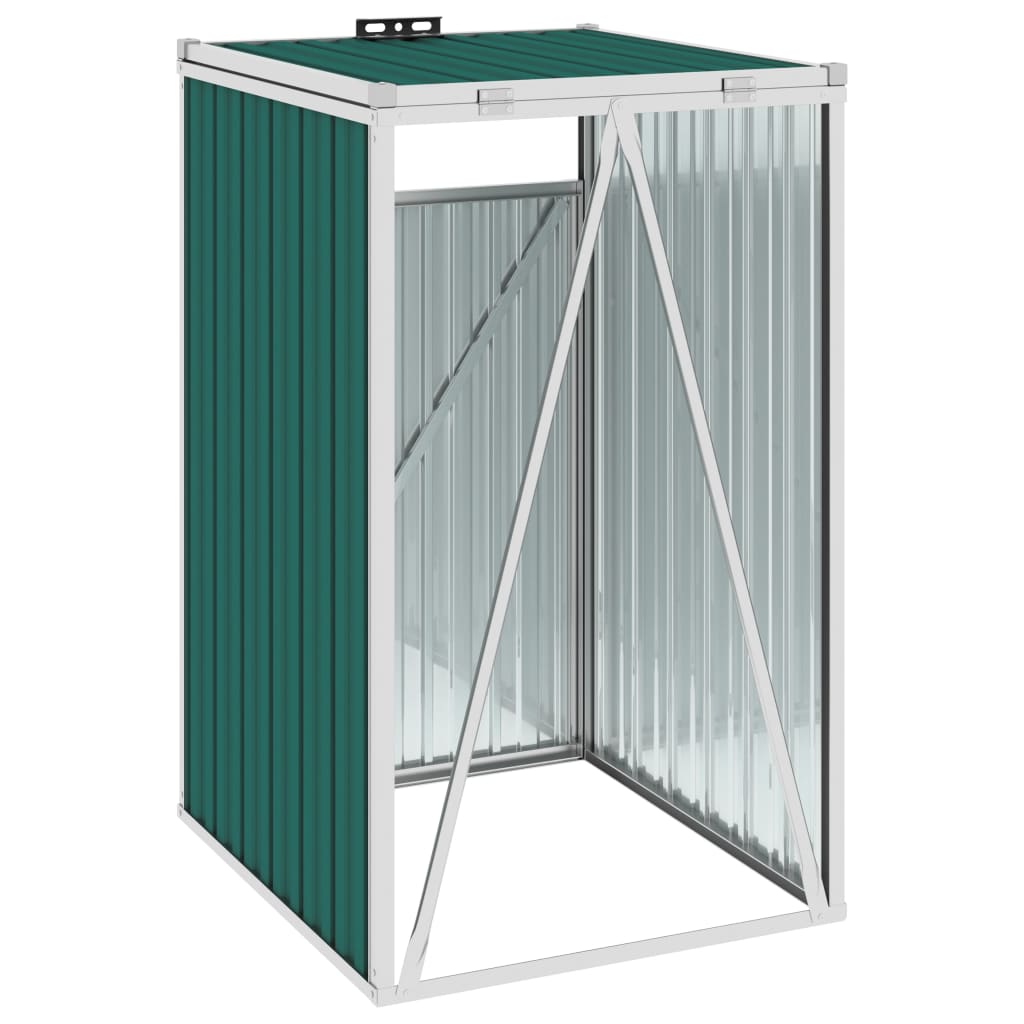 Cobertizo para contenedor de basura acero 72x81x121 cm