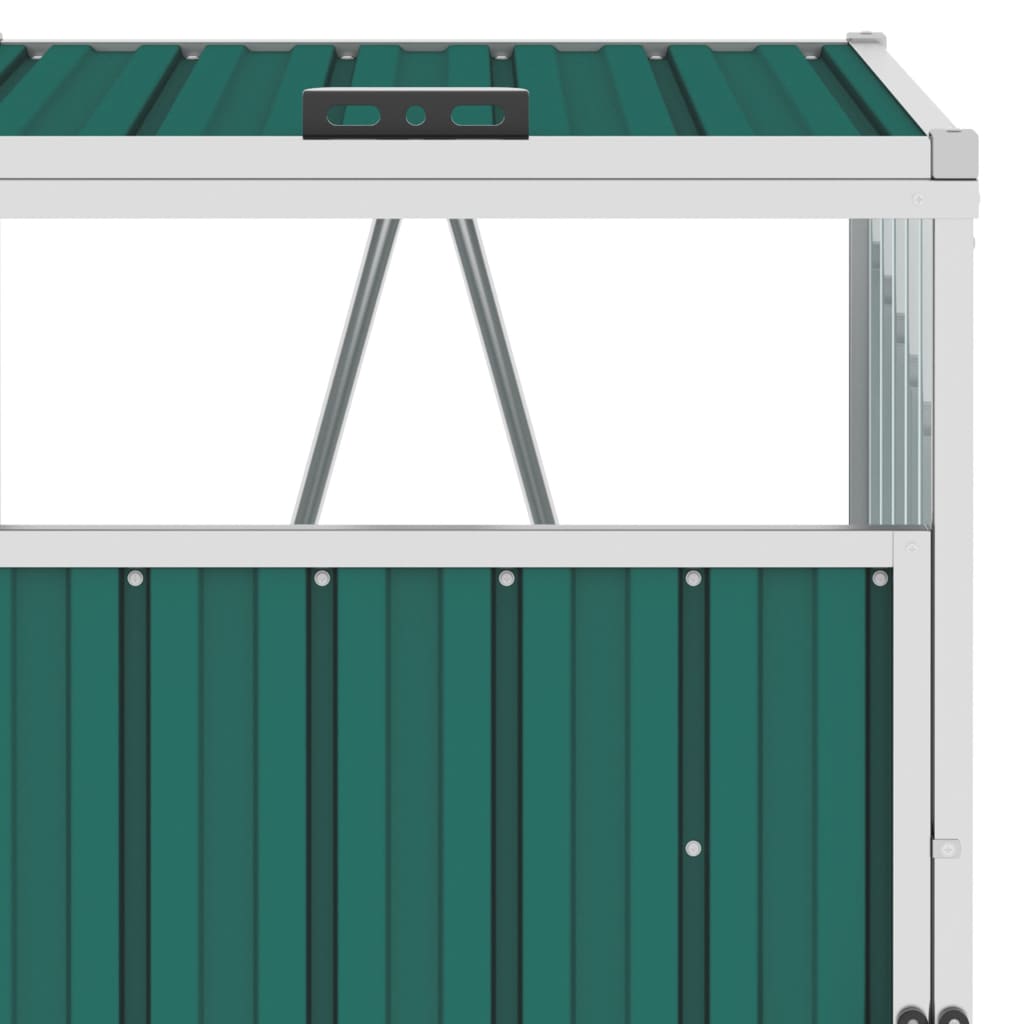 Cobertizo para contenedor de basura acero 72x81x121 cm