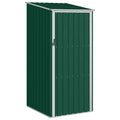 Cobertizo de jardín verde acero galvanizado 87x98x159 cm