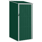 Cobertizo de jardín verde acero galvanizado 87x98x159 cm