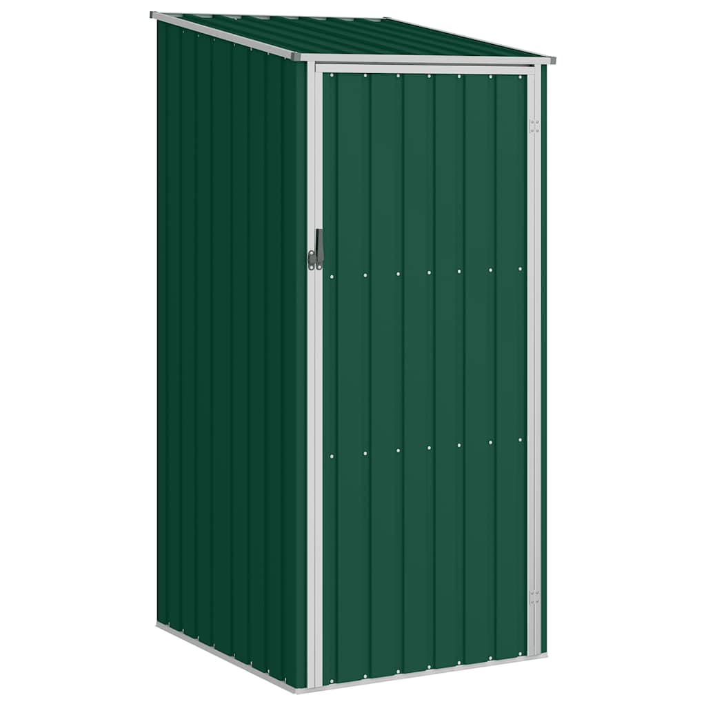 Cobertizo de jardín verde acero galvanizado 87x98x159 cm