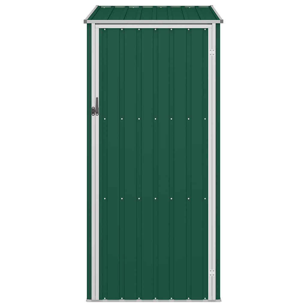 Cobertizo de jardín verde acero galvanizado 87x98x159 cm