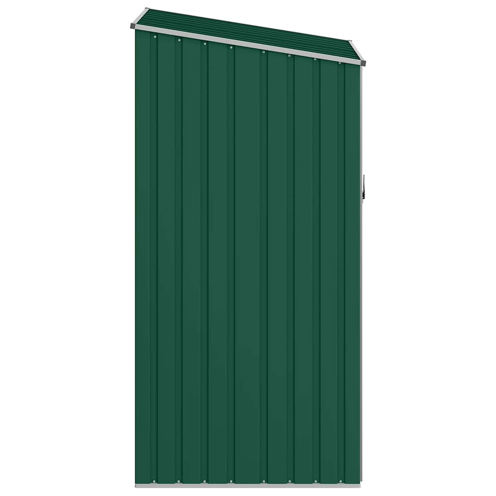 Cobertizo de jardín verde acero galvanizado 87x98x159 cm