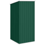 Cobertizo de jardín verde acero galvanizado 87x98x159 cm