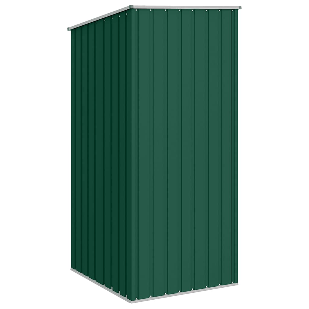 Cobertizo de jardín verde acero galvanizado 87x98x159 cm