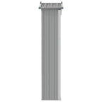 Cobertizo de jardín acero galvanizado gris 116x45x175 cm
