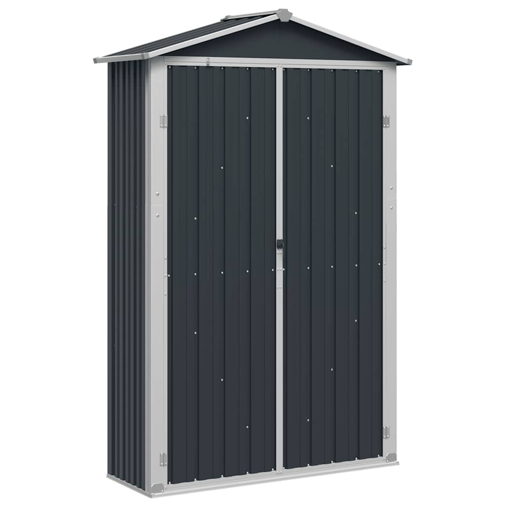 Cobertizo de jardín acero galvanizado antracita 116x45x175cm