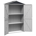 Cobertizo de jardín acero galvanizado antracita 116x45x175cm