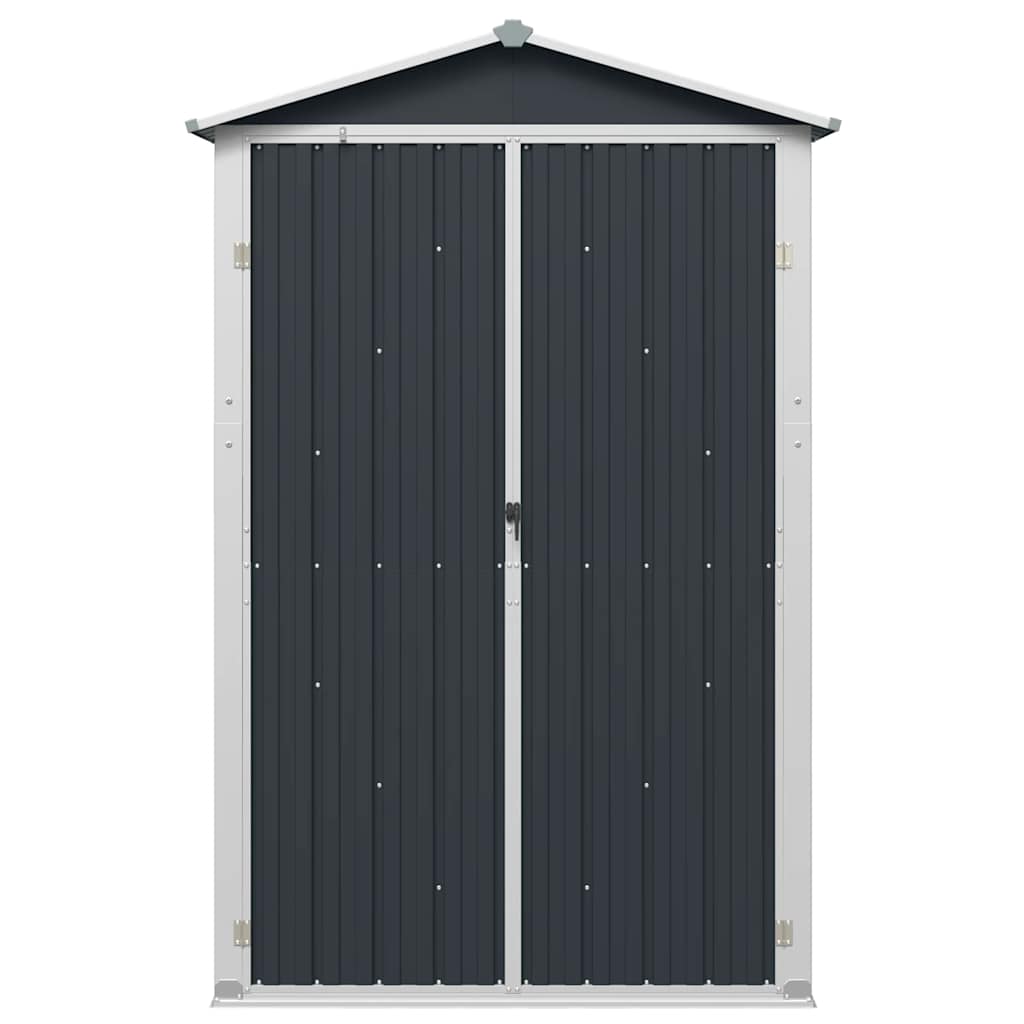 Cobertizo de jardín acero galvanizado antracita 116x45x175cm