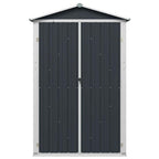 Cobertizo de jardín acero galvanizado antracita 116x45x175cm