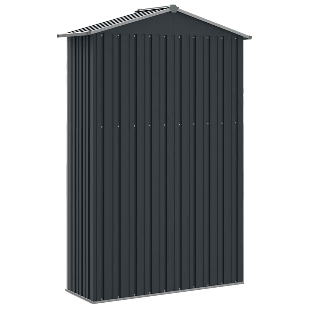 Cobertizo de jardín acero galvanizado antracita 116x45x175cm
