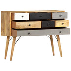 Aparador de madera maciza de mango 110x30x82 cm