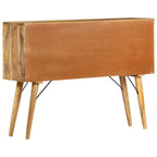 Aparador de madera maciza de mango 110x30x82 cm