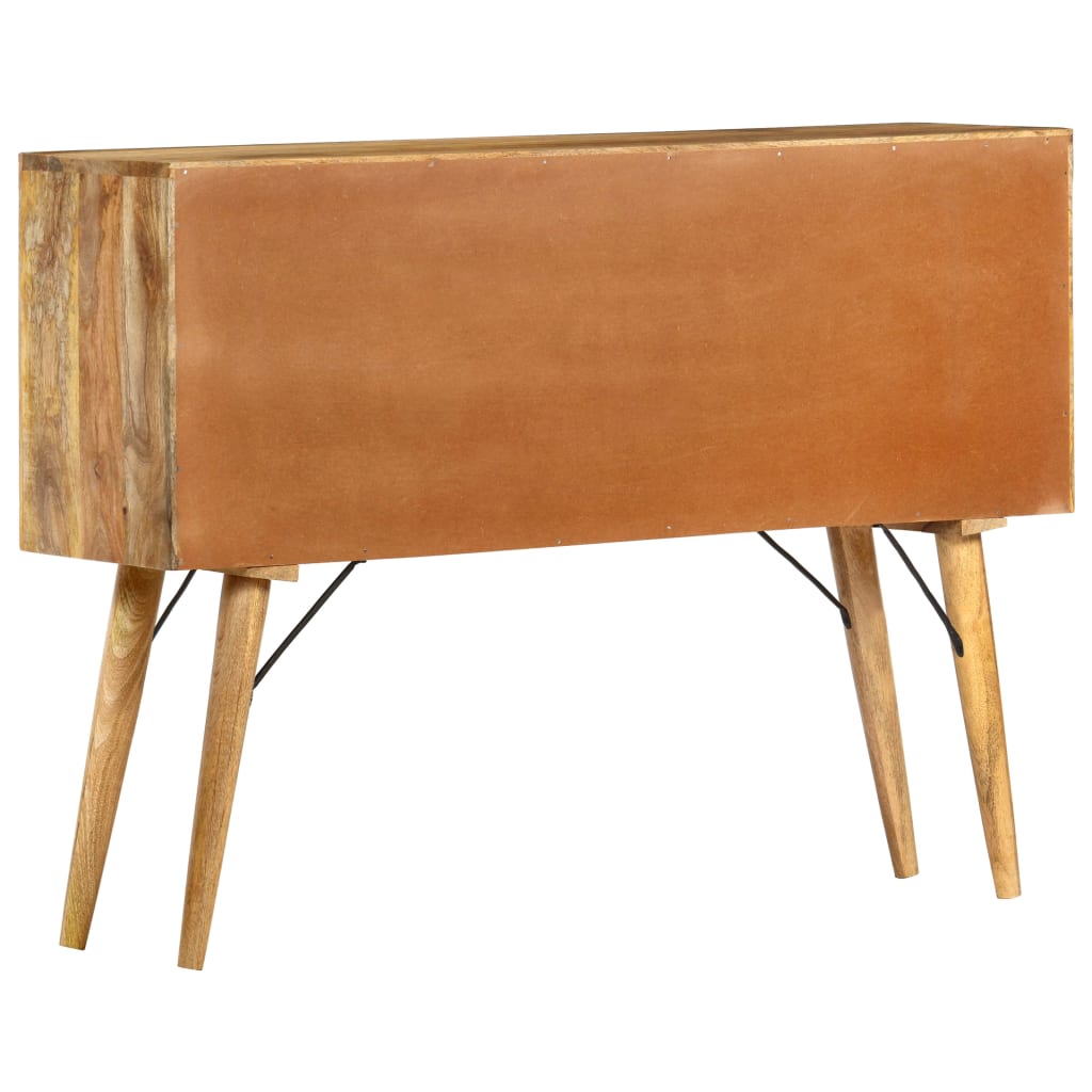 Aparador de madera maciza de mango 110x30x82 cm