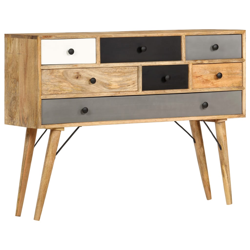 Aparador de madera maciza de mango 110x30x82 cm