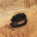 Aparador con ruedas de madera maciza de mango 70x40x75 cm
