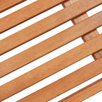 Banco de jardín plegable de madera maciza de eucalipto 120 cm