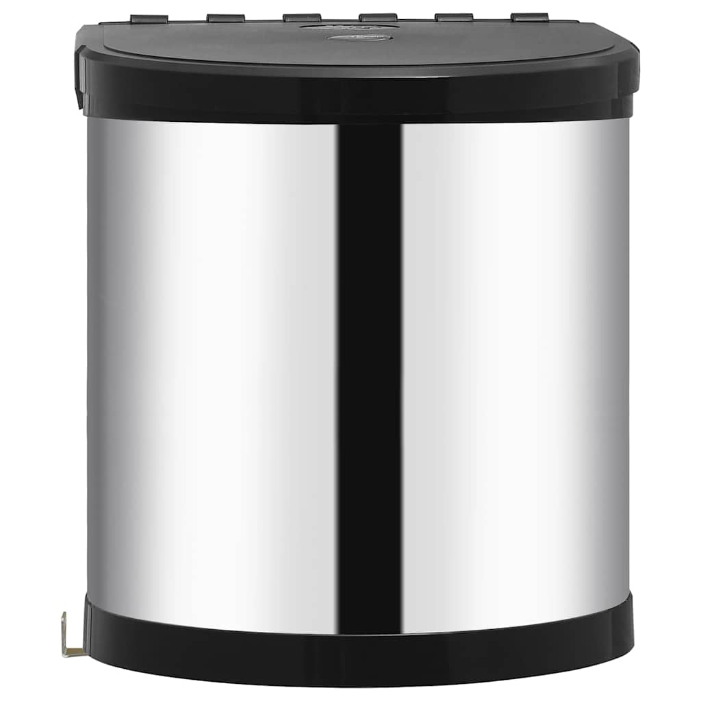Papelera de cocina empotrada acero inoxidable 12 L