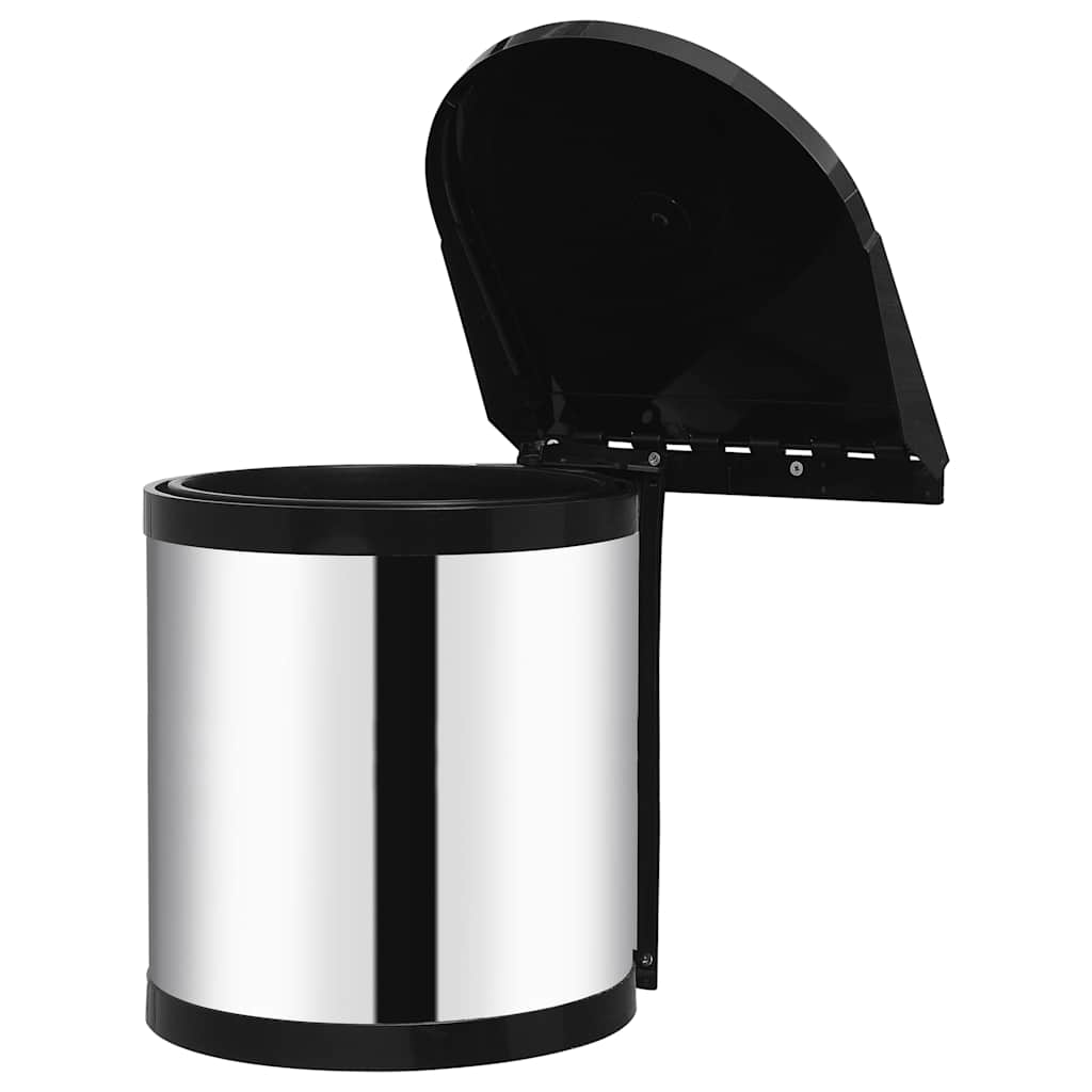 Papelera de cocina empotrada acero inoxidable 12 L