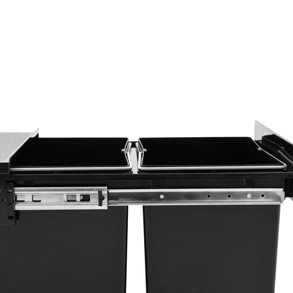 Cubo de basura de cocina extraíble reciclaje cierre suave 36 L
