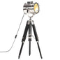 Floor tripod lamp solid mango wood black 69 cm