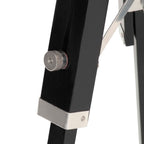 Lámpara con trípode de suelo madera maciza mango negro 69 cm
