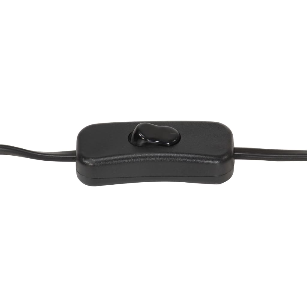 Lámpara con trípode de suelo madera maciza mango negro 69 cm