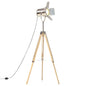 Floor tripod lamp solid mango wood black 69 cm