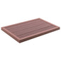 Shower solar floor panel for WPC pool ladder
