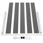 Valla de jardín de WPC gris 180x105 cm