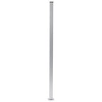 Postes de valla 2 unidades aluminio 185 cm