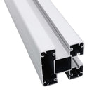 Postes de valla 2 unidades aluminio 185 cm