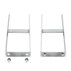 Clavijas de tierras para valla de WPC 2 unidades acero 40 cm