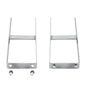Ground spikes for WPC fence 2 units steel 40 cm