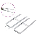 Clavijas de tierras para valla de WPC 2 unidades acero 40 cm